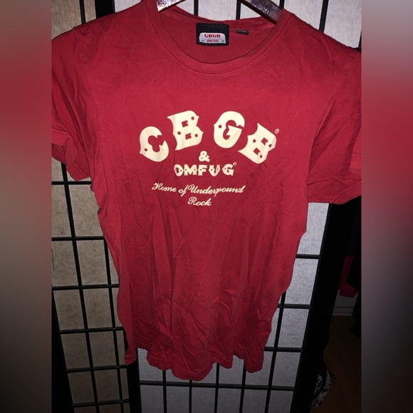 Vintage red cbgb shirt - Picture 1 of 5